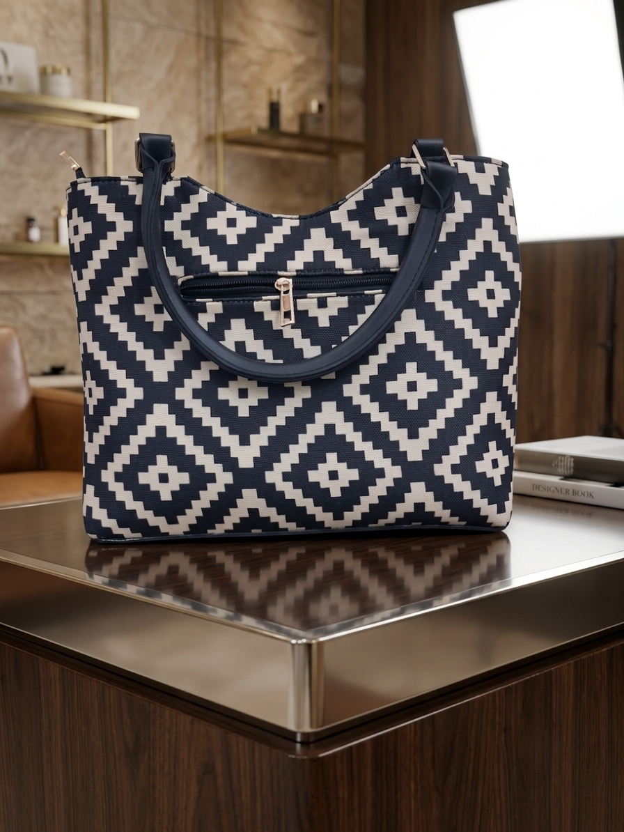 Zeebon Diamond Crossbody Printed Bag