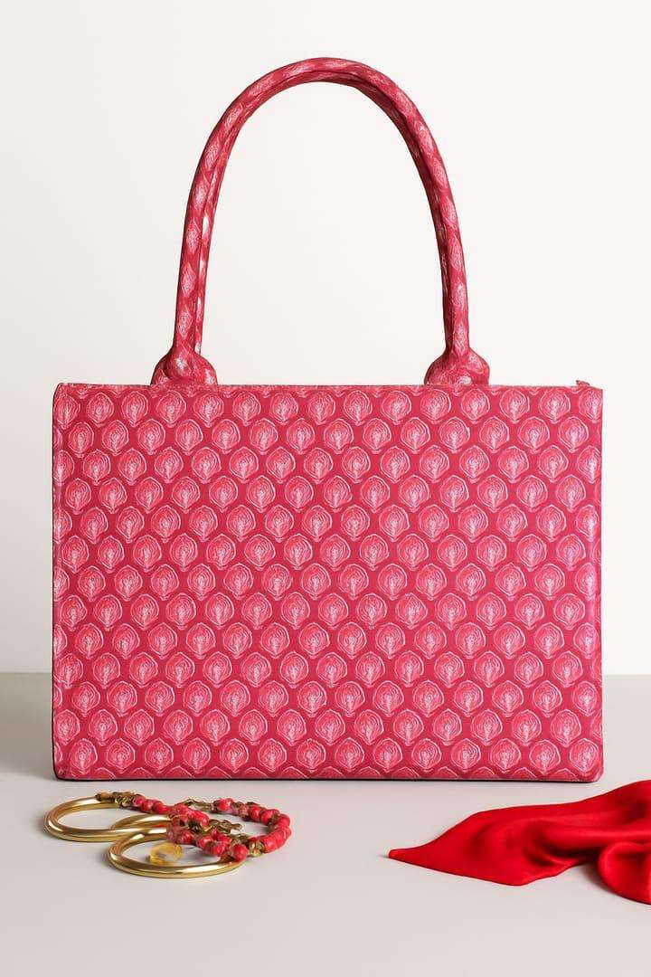 Zeebon Pink Berry Canvas Bag