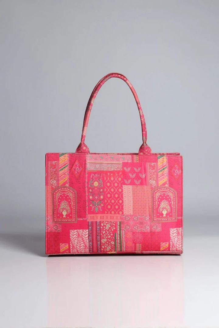 Zeebon Random Boxed Pink Color Canvas Bag