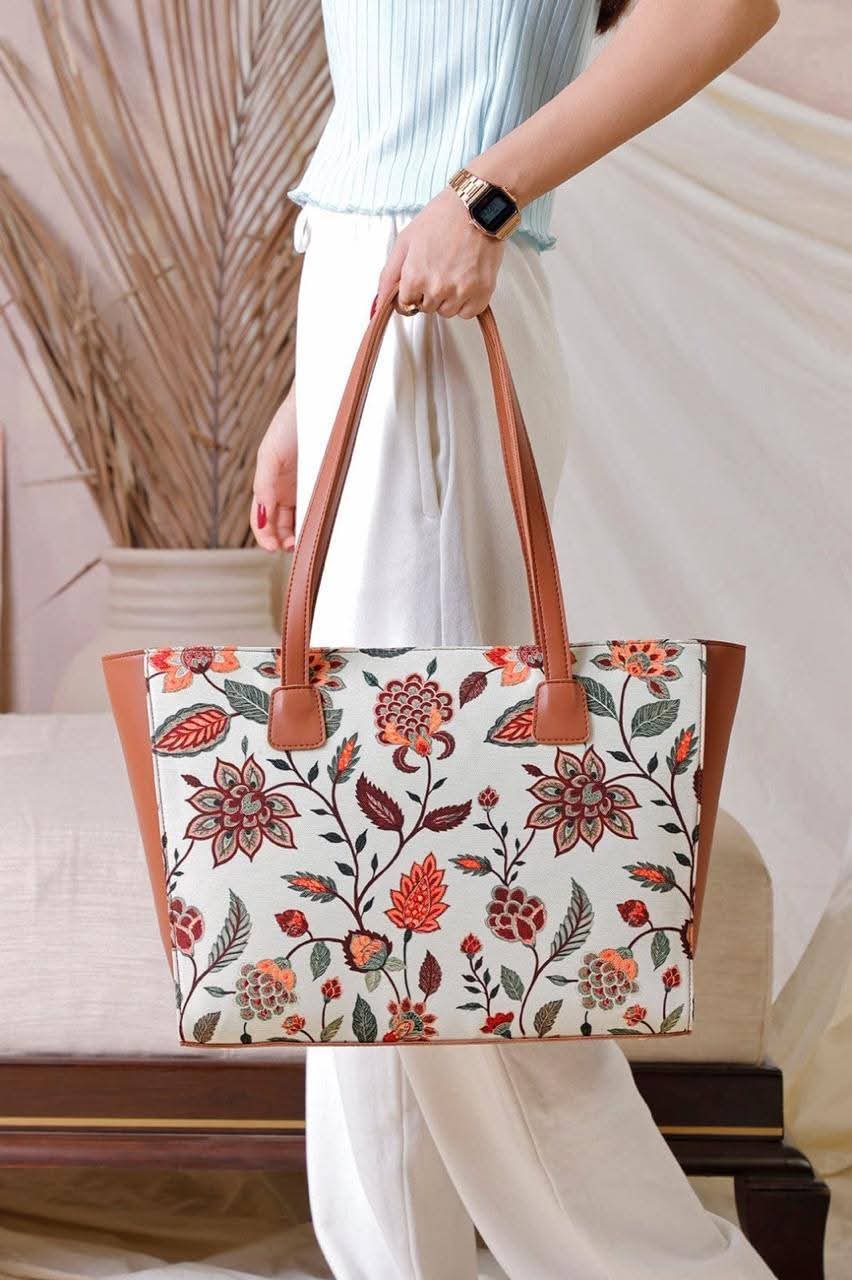 Zeeboon Side Rexine Canvas Tote CarryCraft